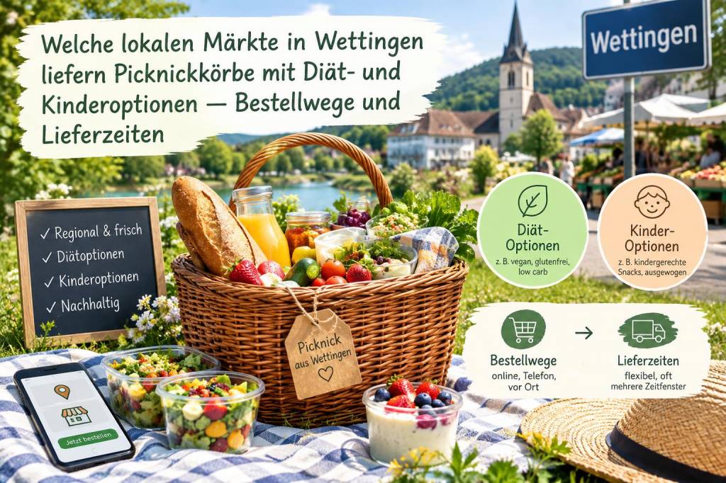 Welche lokalen märkte in wettingen liefern picknickkörbe mit diät‑ und kinderoptionen — bestellwege und lieferzeiten